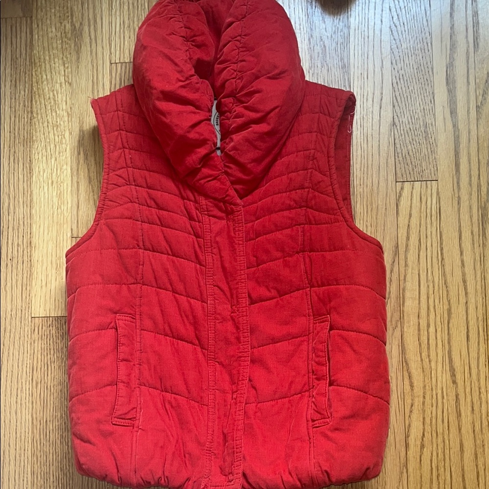 Red Quilted Puffer Vest